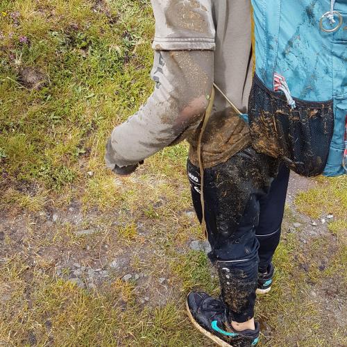 ..zu schnell unterwegs und schon war's passiert..