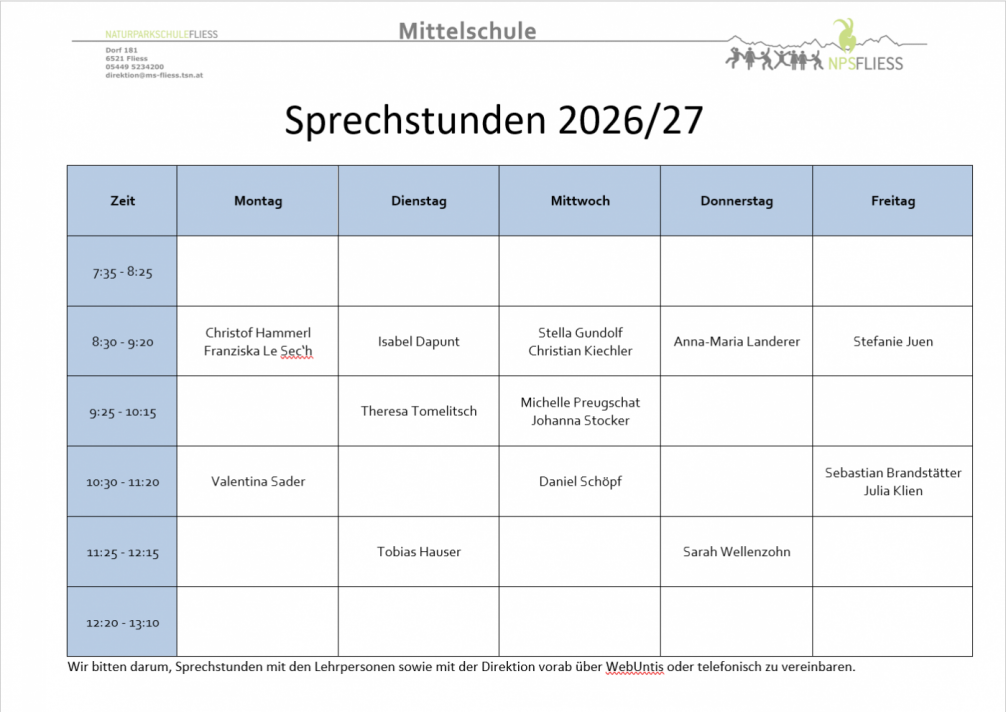 Sprechstunden 2026_27